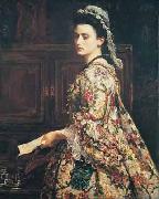 Sir John Everett Millais Vanessa oil